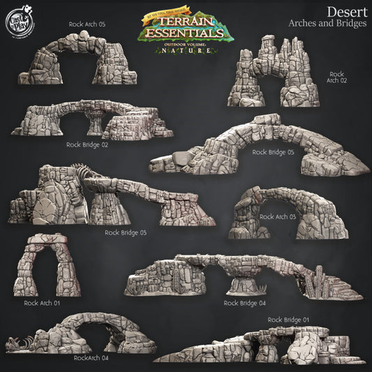 Desert Arches and Bridges Terrain
