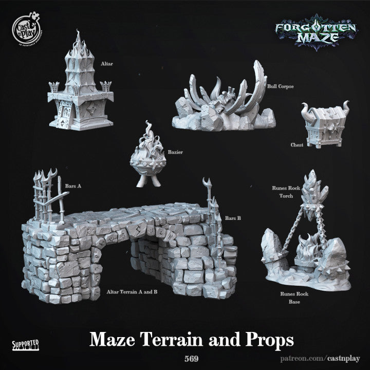 Maze Terrain and Props
